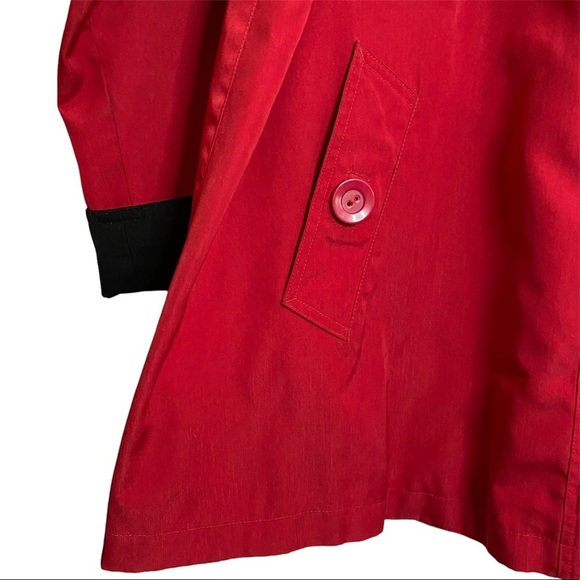 Forecaster Sport Red Medium Length Light Spring Jacket Black Contrast XL - Picture 9 of 16